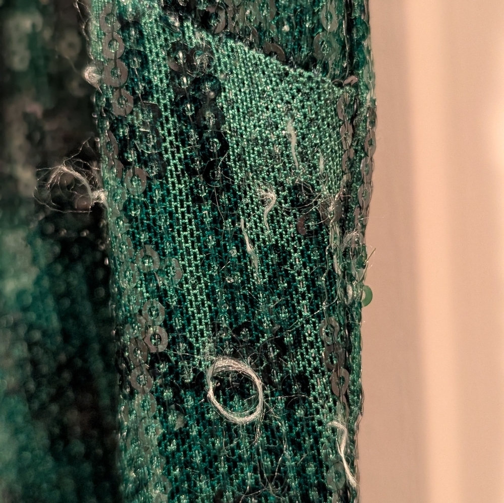 The Wof Gang Green Sequin Long Sleeve Dress - Picture 9 of 14